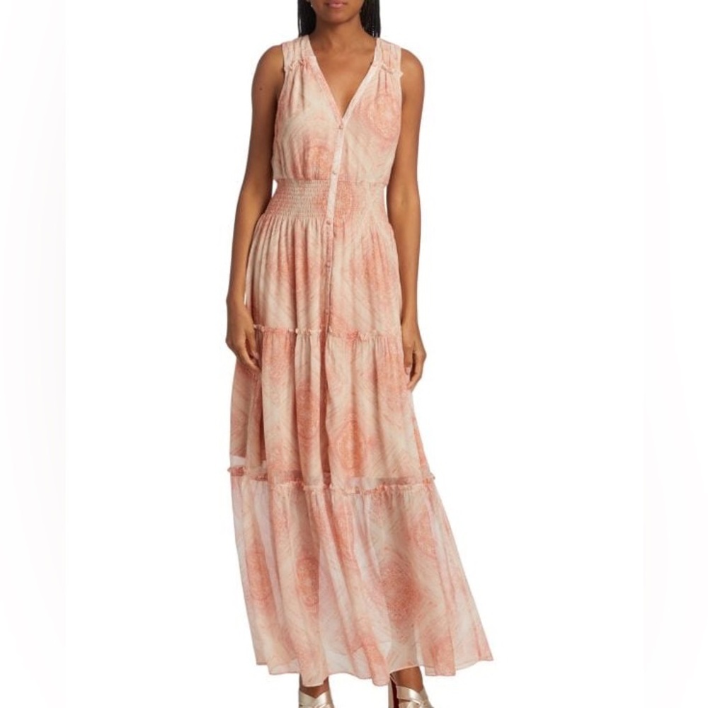 Ramy Brook Poppy Printed Silk Maxi Dress